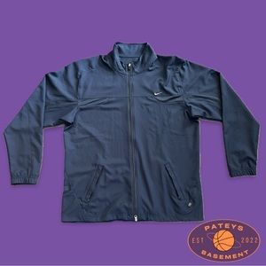 Nike Fit Dry Navy Blue Full-Zip Windbreaker